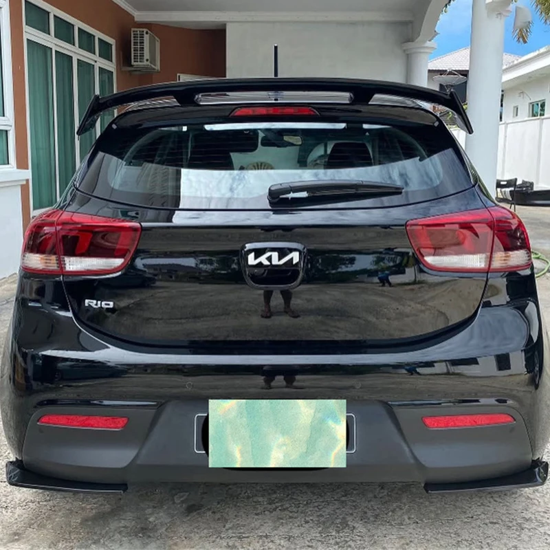 

Suitable For Kia Rio Hatchback/2016-2024 Roof Spoiler Wing ABS Plastic Car Trunk Tail Lip Accessories Body Kit,MT Style