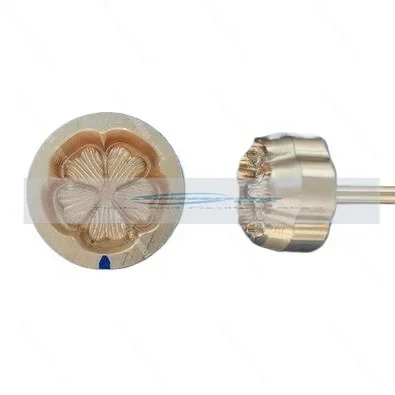 

Pyrographic Device Copper Leaf Mould Rose Leaves Pressing Die Heating Mold Dyeing Cloth Flowers with Matching Materials