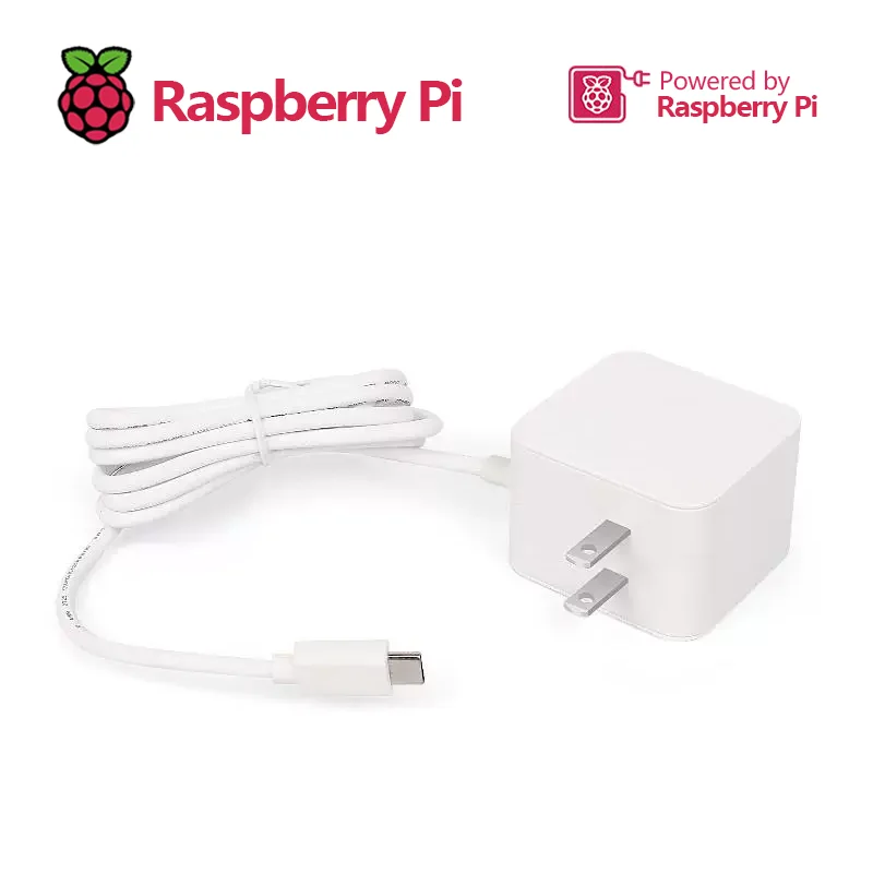 Imagem -03 - Raspberry pi Fonte de Alimentação Oficial Adaptador 27w Usb-c 5.1v 5a com Suporte Padrão pd