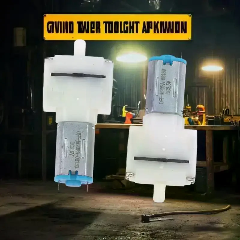 مضخة مياه صغيرة ذات غشاء M20، مضخة هواء أكسجين صغيرة، مضخة ضغط محرك حوض السمك 1/2/3 قطعة #5