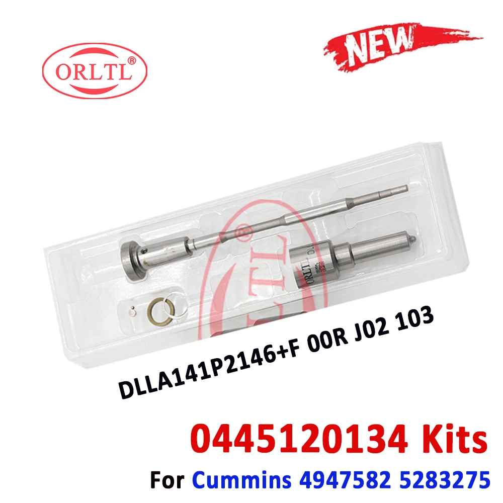 ORLTL 0 445 120 134 Diesel Injector Seal Kit Nozzle DLLA141P2146 Valve F00RJ02103 for Cummins  4947582 5283275 0445120134