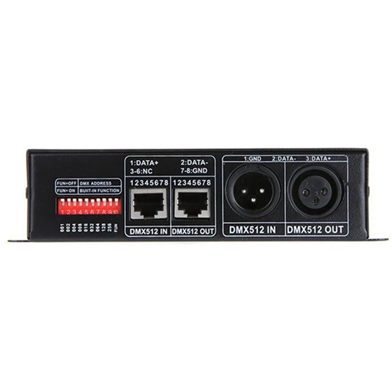 DC 12V-24V 3 Channel DMX Decoder LED Controller for RGB 5050 3528 LED Strip Light Adapter