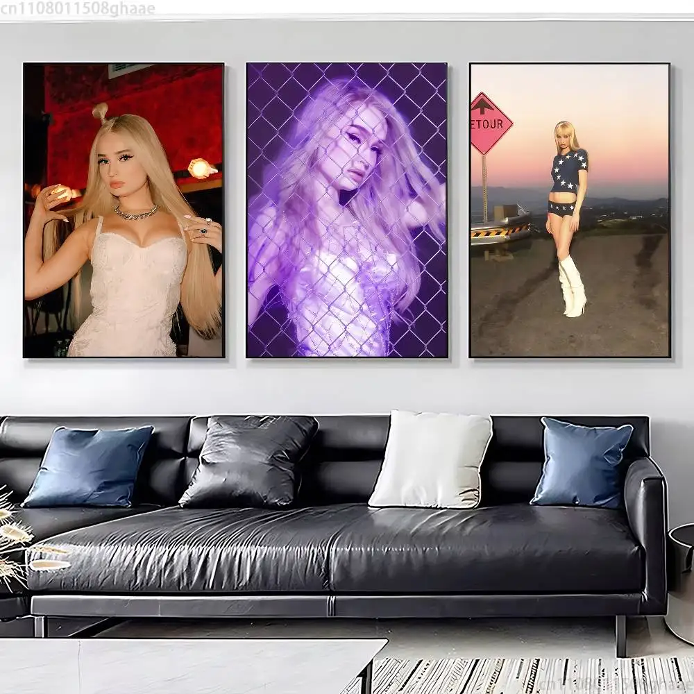 K-Kim P-Petras Poster Fancy Poster Wall Sticker for Living Room Bar Vintage Decorative Painting