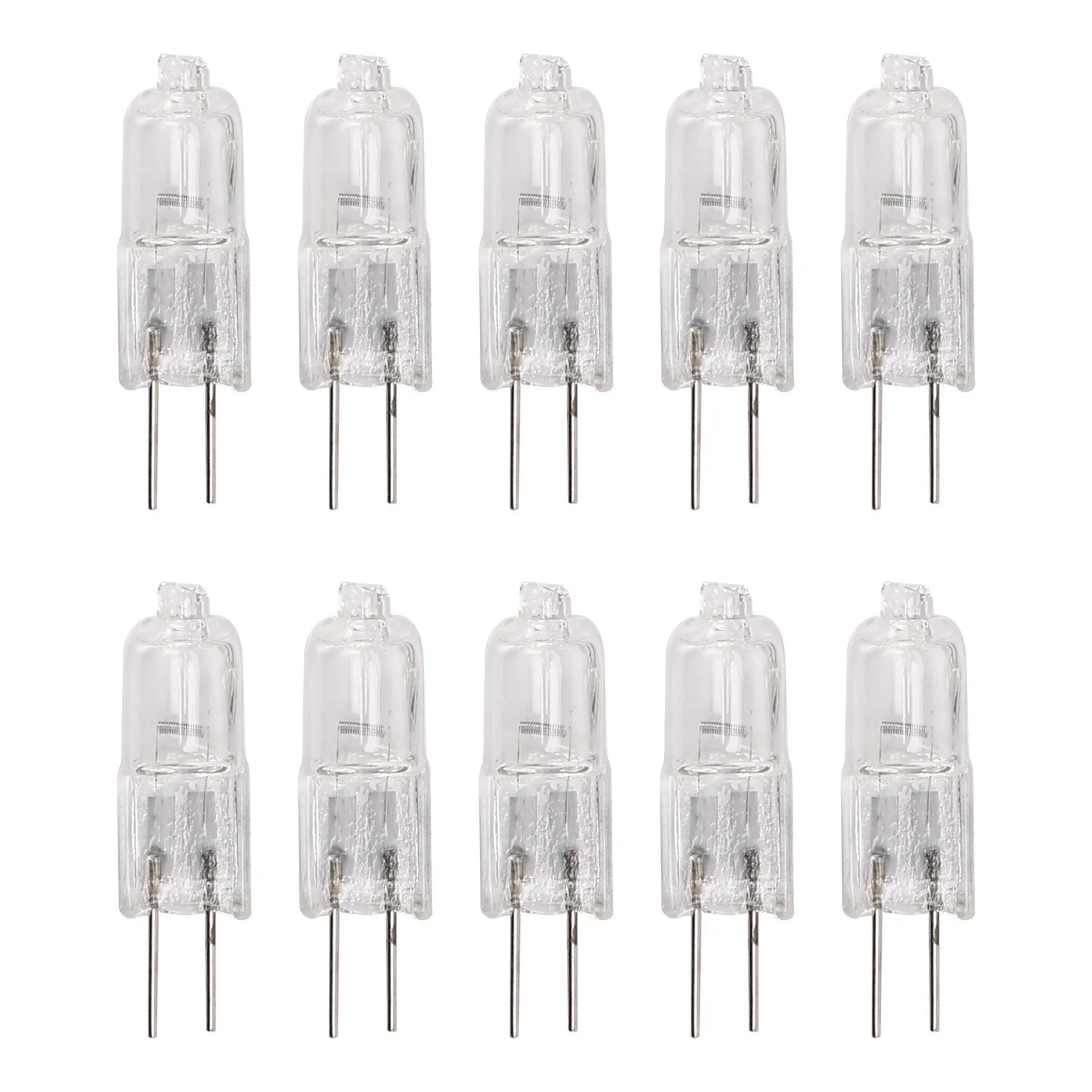 10 x G4 lampada alogena illuminazione 10W bianco caldo