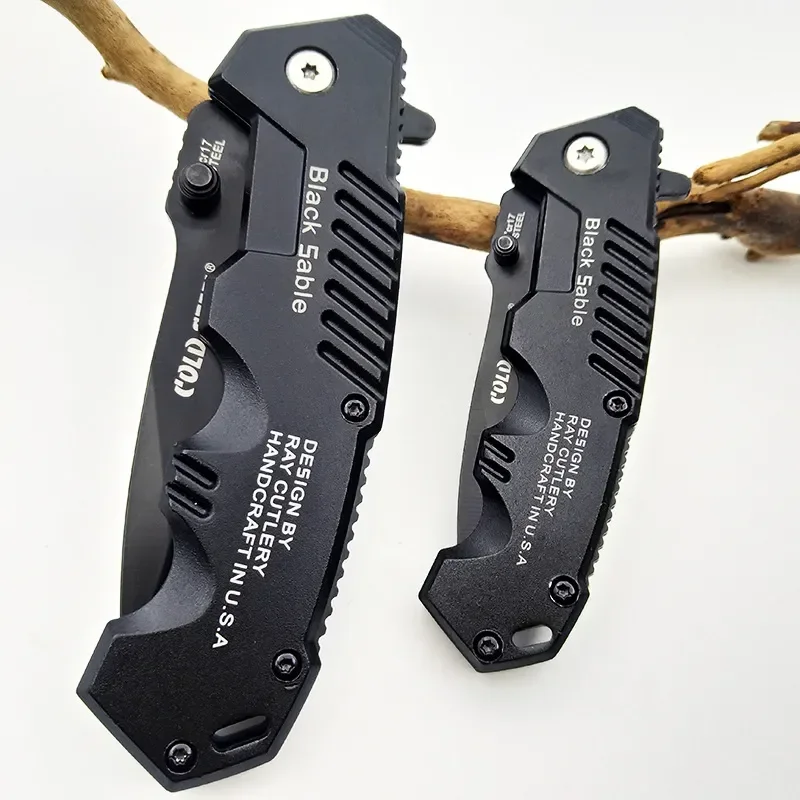 Folding Knife High Hardness Camping Tactical Survival Knife Outdoor Self-defense Knife Hiking Hunting Pocket Knife EDC Tool