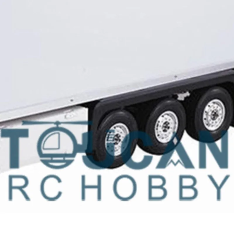 

1/14 3Axles Reefer Container Semi Trailer KIT TOUCAN RC Truck Tractor For Tamiyaya Remote Control Outdoor Toys For Boys TH01038