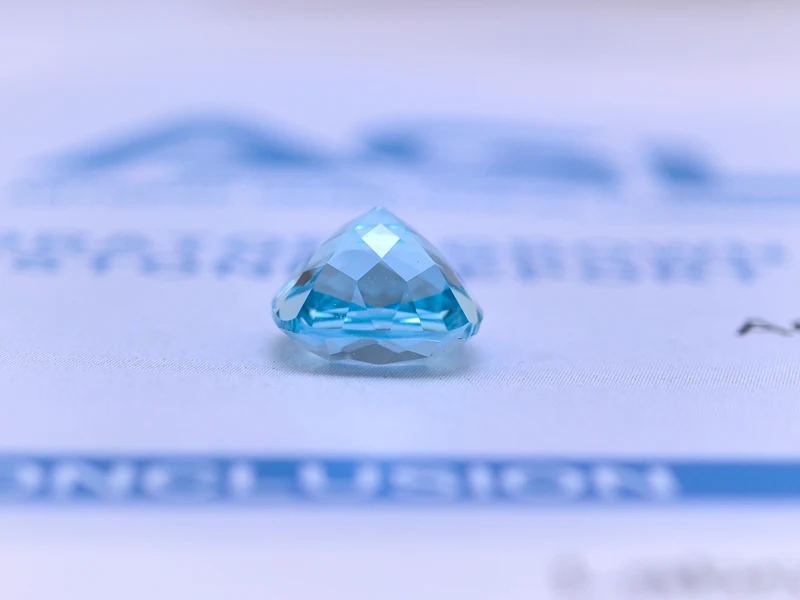 

Hot Sell Lab Grown Sapphire Square Cushion Shape Charm Aquamarine Color Selectable AGL Certificate Beads for Diy Jewelry Making