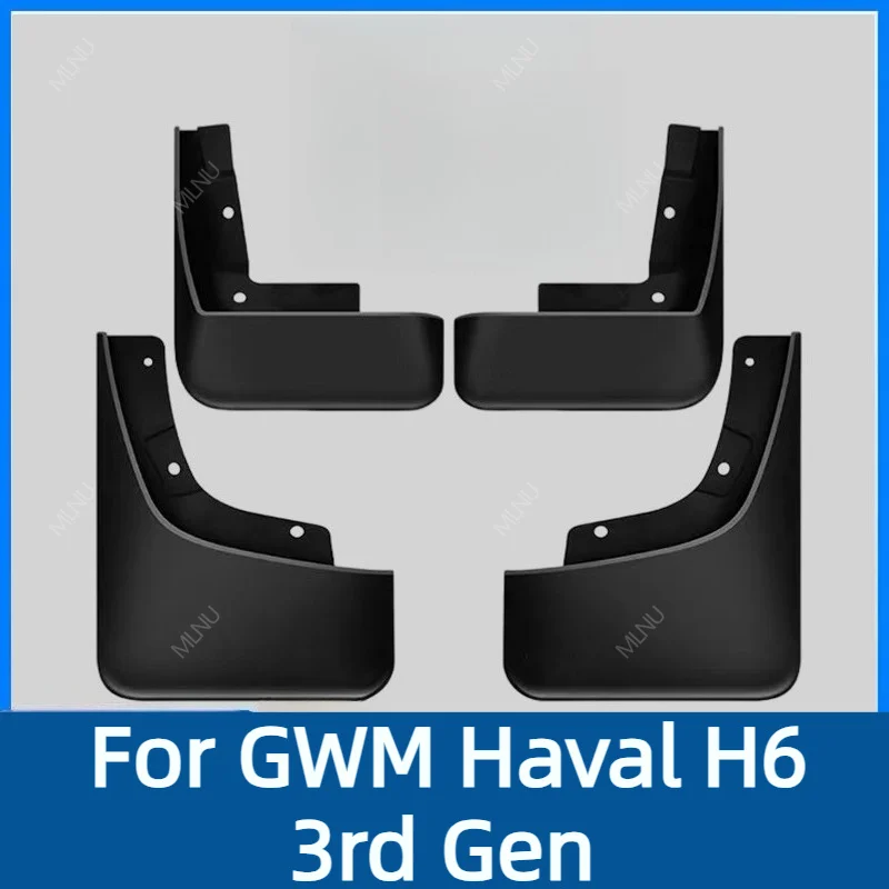 Mud Flaps For GWM Haval H6 3rd Gen 2026 2025 Car Accessories Plastic Impact-Resistant Waterproof 2020 2021 2022 2023 2024