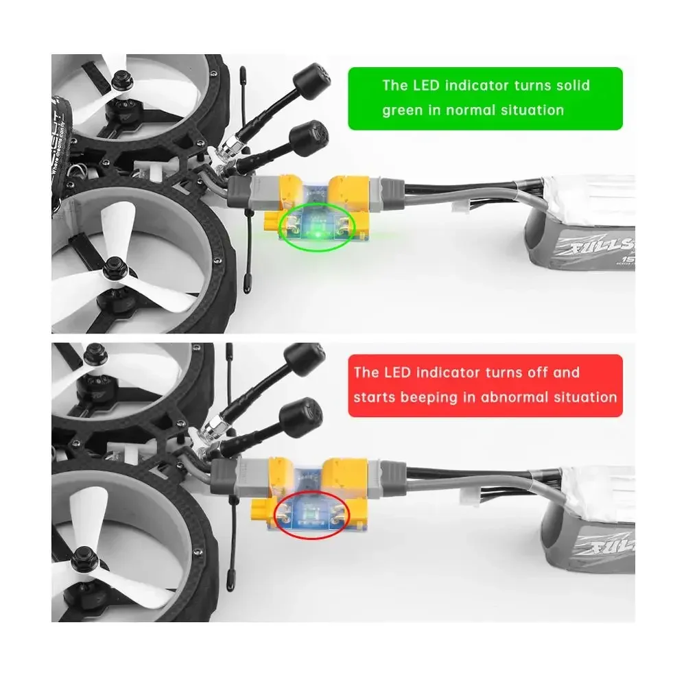 IFlight 스마트 스모크 스토퍼 퓨즈 테스트 안전 플러그, 단락 보호 플러그, RC FPV 레이싱 드론용, XT30, XT60