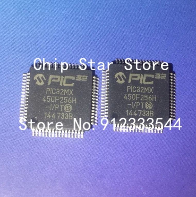 1-10 قطعة PIC32MX450F256H-I/PT PIC32MX450F256H TQFP64 32 بت متحكم 100% جديدة ومبتكرة #2