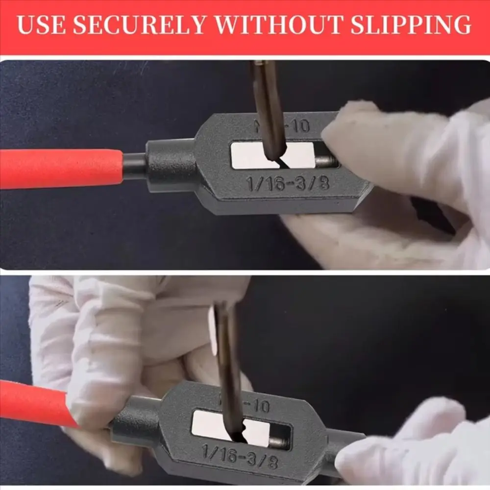 

Черно-красный регулируемый ключ для кранов с нескользящей рукояткой, держатель для винтов, резьбонарезной инструмент, с пластиковым покрытием, для сантехнических работ