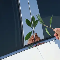 For Toyota RAV4 XA30 2006 2007 2008 2009 2010 2011 2012 Car Door Window Pillar Posts Trim Cover Sticker Chrome Accessories
