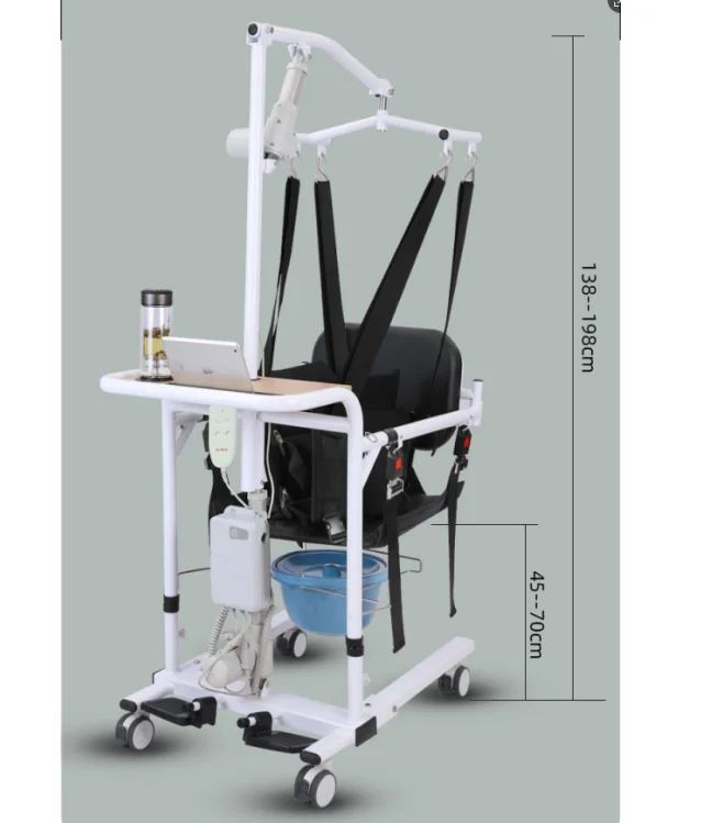 Electric Shift Chair 150kg Capacity Portable  Transfer Chair for Washroom Bathroom Toilet Safety Assisted Walking