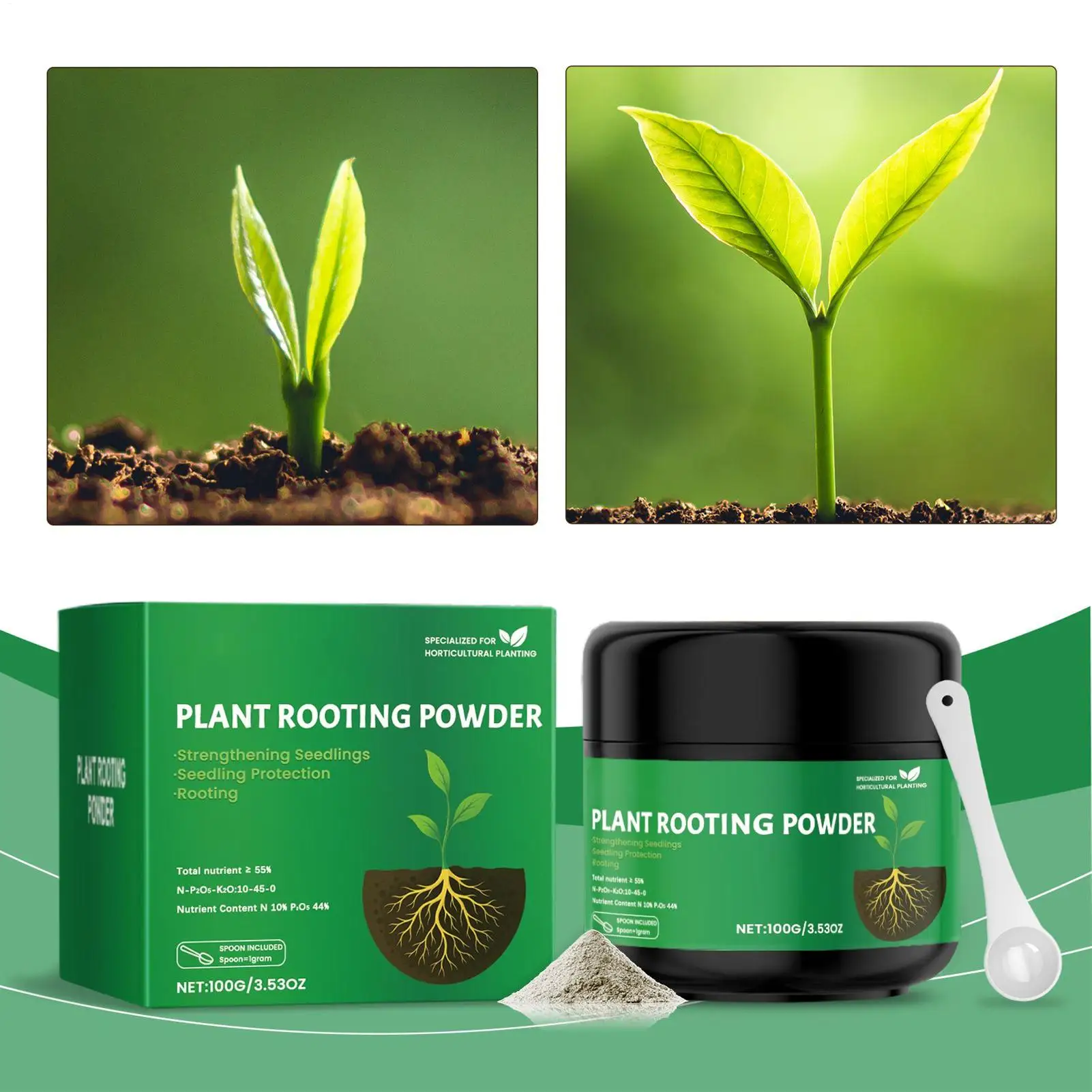 Soil Activator Root Booster Water Soluble Soil Conditioner for Fruit Vegetable Plant Fertilizer Enhancer Root Growth Stimulator