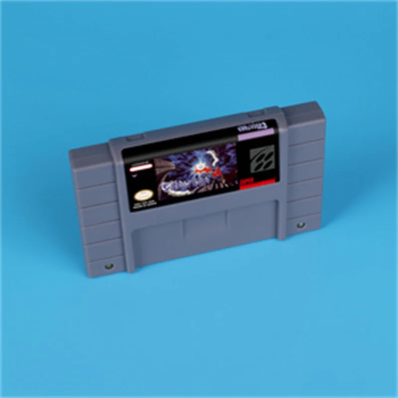 for Terranigma (Battery Save) 16bit game card for USA NTSC version SNES video game console