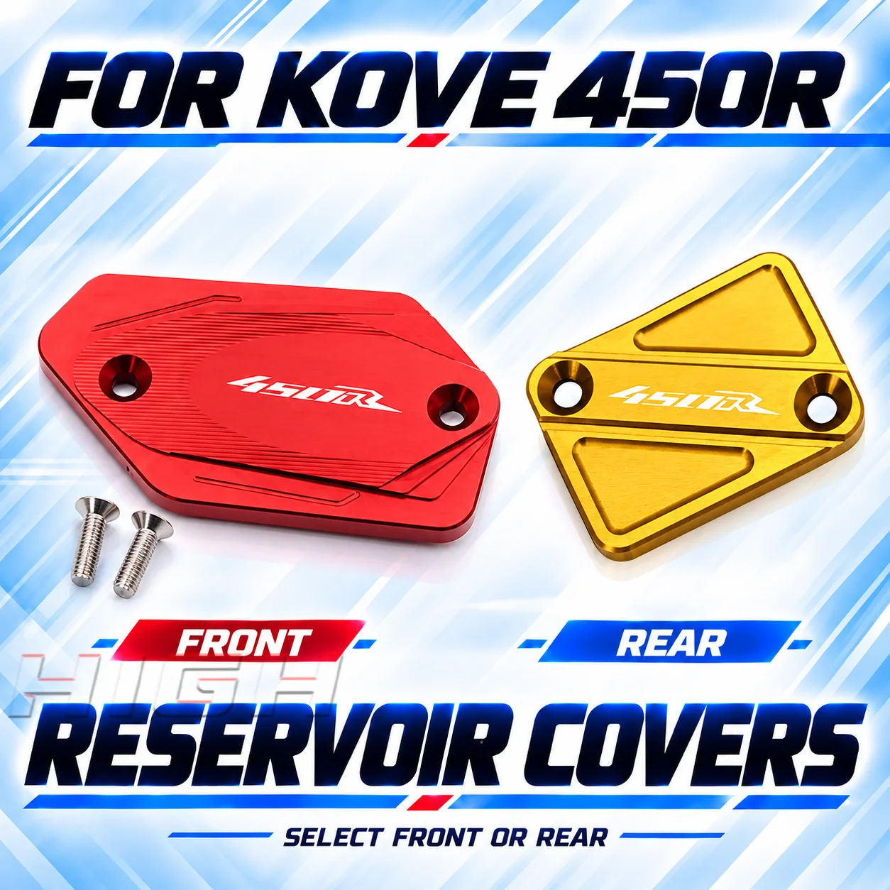 Fit For KOVE 450R Modified Brake Master Cylinder Reservoir Cap Front Rear Brake Oil Cup Decorative Cover Accessories