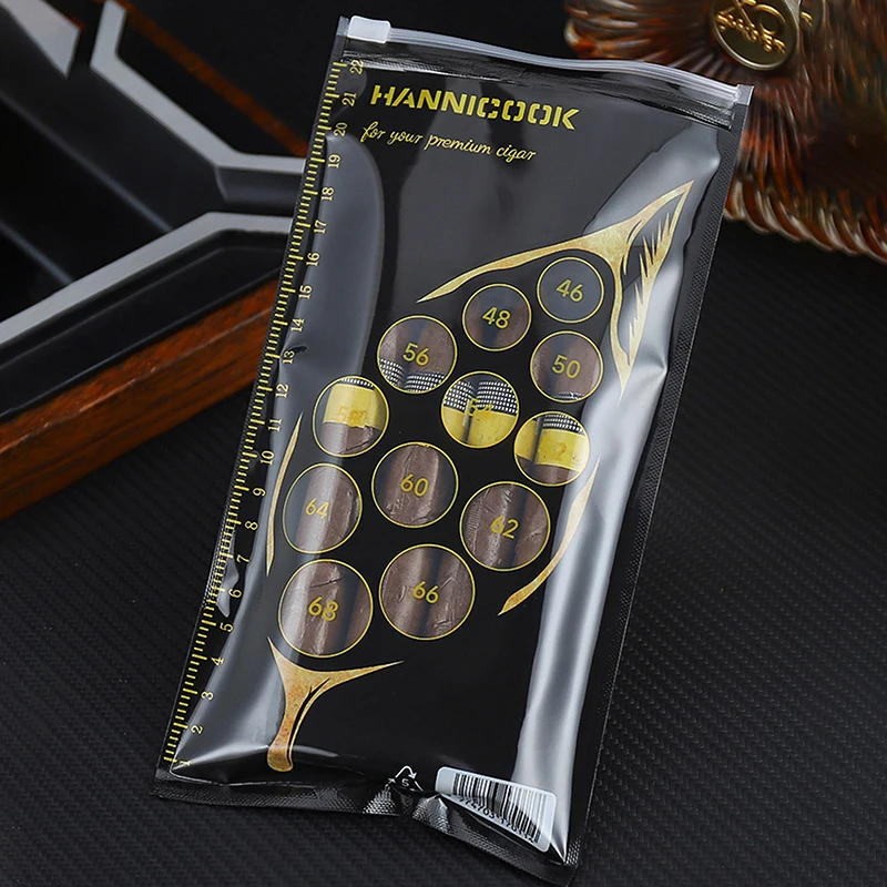 1Pc Cigar Humidifier Bag Empty Cigar Moisturizing Bag Portable Travel Zipper Bag Humidity Bag Hold 5 Cigars Bag Humidity Pack