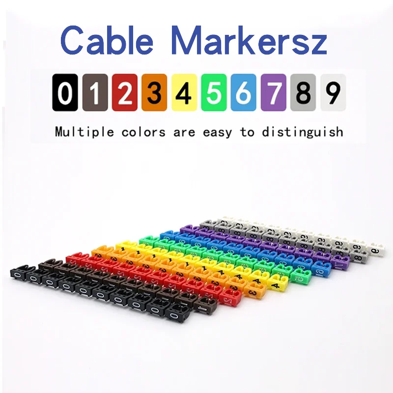 100/150PCS รหัสสี SLIP-ON Wire MARKER แขน,การระบุสายเคเบิล Sleeving สําหรับสายไฟ