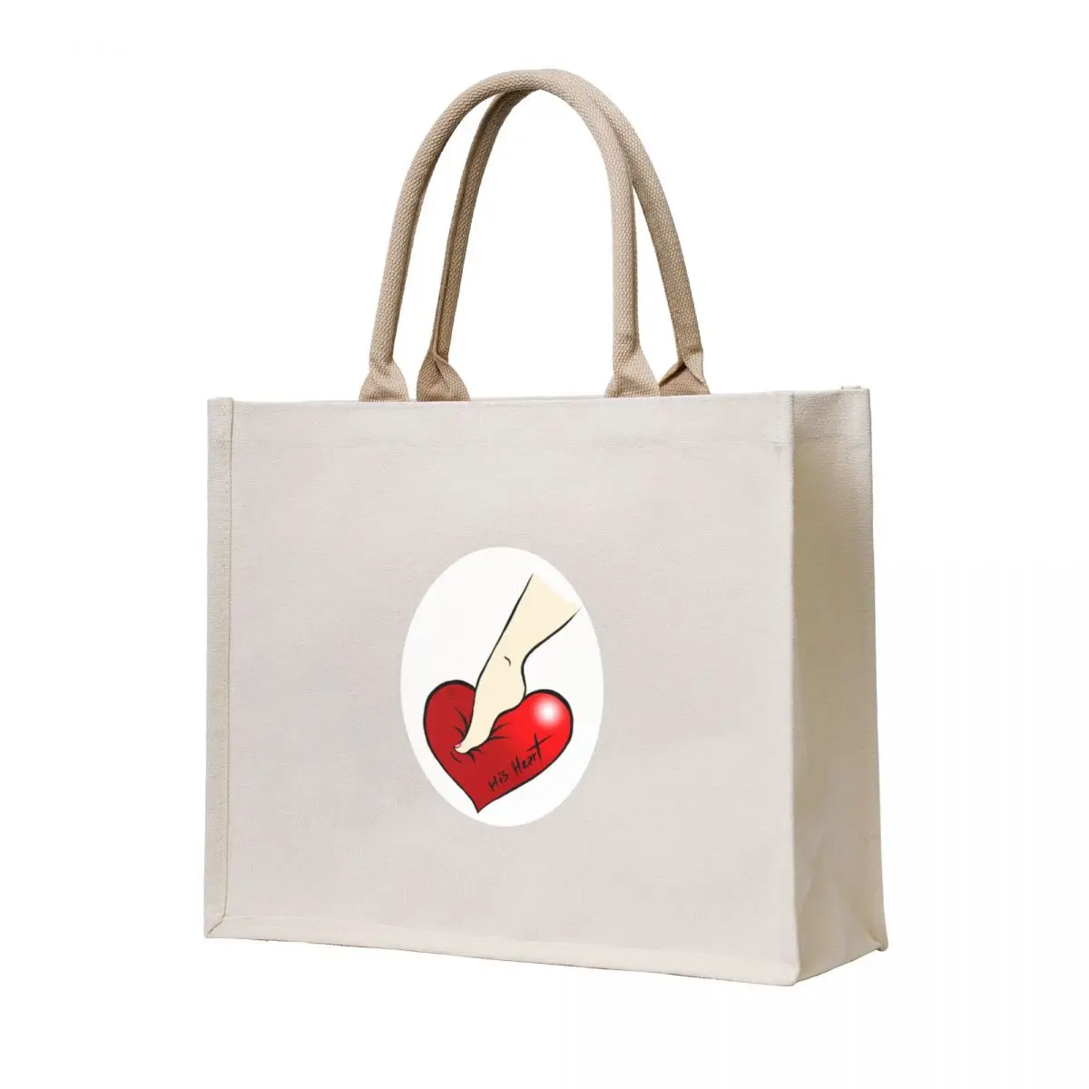 

A foot on his heart Tote Bag hand bag ladies bags luxury women canvas tote bags tote bag men's