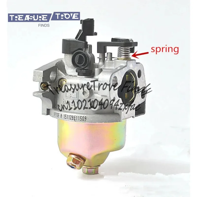 

1P70F Carburetor Automatic choke 19mm fits 1P70F 1P70 1P75F 1P75 LONCIN 196CC vertical shaft engine motor lawn mower carburettor