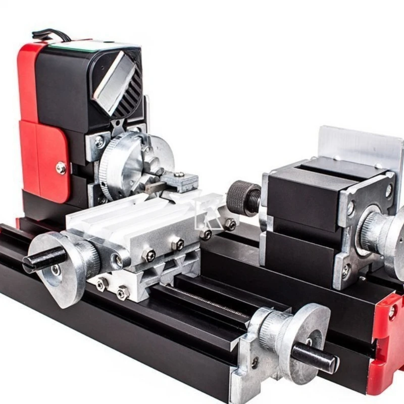 Torno independiente en miniatura de 24W, máquina herramienta combinada en miniatura independiente