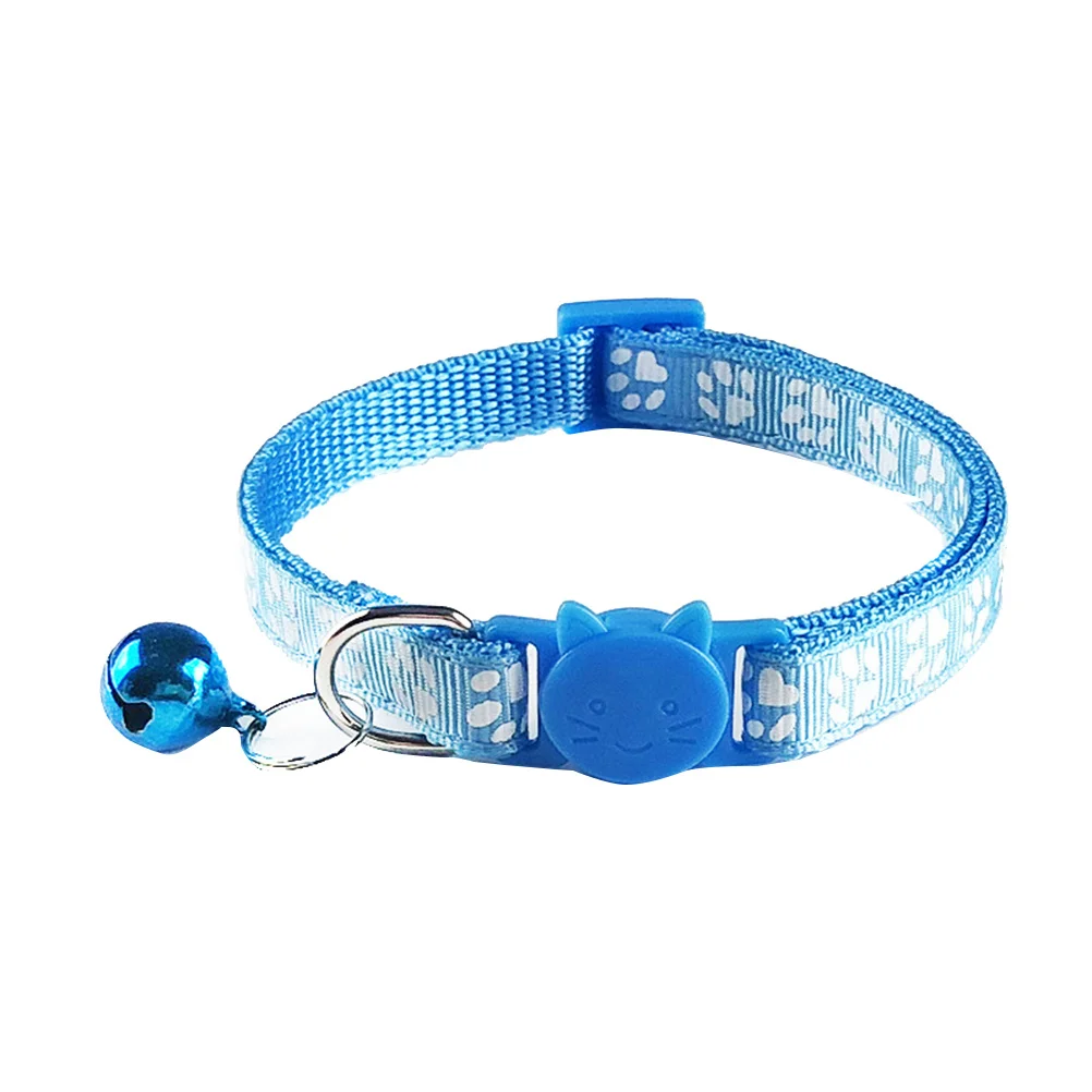 

5Pcs Comfortable Pet Bell Collar Adjustable Fashion Cat Kitten Neck Ring Strong Reliable Design Suitable for Daily Wear Outdoor