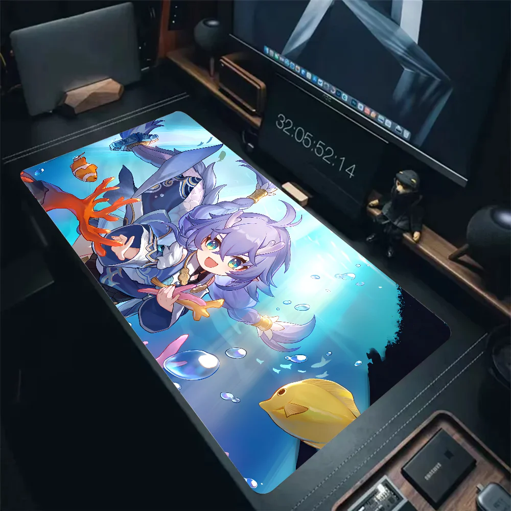 Bailu Honkai Star Rail Mousepad Mouse Mat Desk Mat With Pad gaming accessories Prime Gaming XXL Keyboard Pad