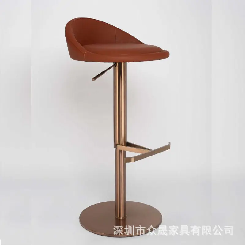 PYJ stainless steel bar chair lift casual restaurant high chair low back home bar chair