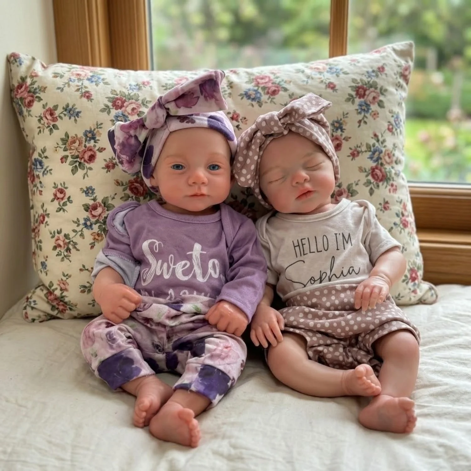 OtardDolls 1 Stück/Zwei Stile 18-Zoll realistische, bemalte Haut-Silikon-Baby-Mädchen-Puppe mit offenem Mund, handgefertigtes, wasserdichtes Spielzeug