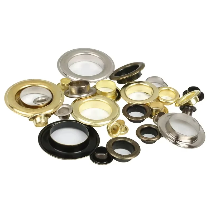 1/20/30 قطعة الثقوب المعدنية الحلقات ثقب الهواء برشام 8 مللي متر 10 مللي متر 12 مللي متر 14 مللي متر 20 مللي متر 40 مللي متر ل حقيبة جلدية الأحذية غطاء حزام الملابس والاكسسوارات