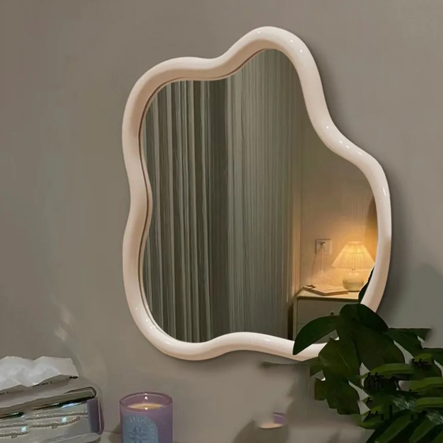 

Aesthetic Mirror Decoration Wall Makeup Sheet Bathroom Mirror Vintage Vanity Bedroom Full Body Living Room Espejos Room Decor