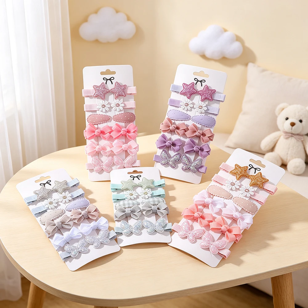 RAINBOW BOWS 16 Teile/satz Boutique Bunte Haar BB Haarspangen für Kinder Geschenk Frische Druck Kinder Haar Pony 2,2 zoll Haarnadeln – Detail 25