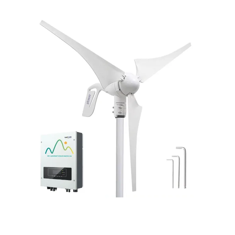 Solar Wind Turbine System 1kw 1200w 1500w Solar & Wind Vertical Hybrid System Solar Panel Power Renewable Energy