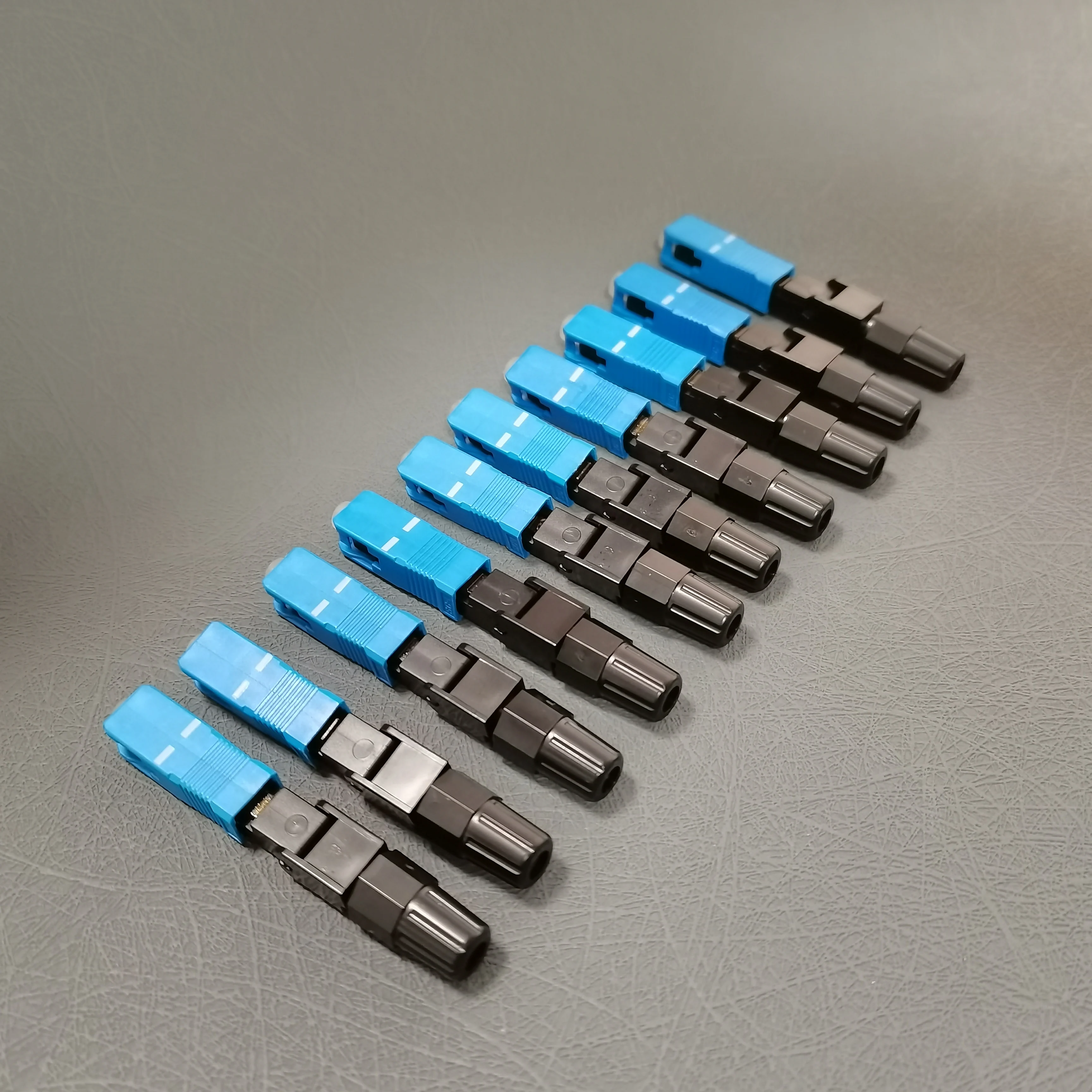 10pcs Lot Quick Field Assembly FTTH Embedded Fiber Optic Fast Connector SC UPC SM Fiber Optic SC UPC Cold Connector