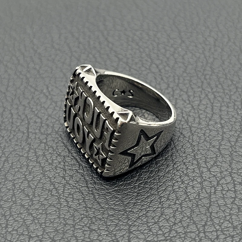 Cody retro men's rings designer jewelry punk gothic pinky ring chunky alternative accessories gifts for boyfriend choice unusual