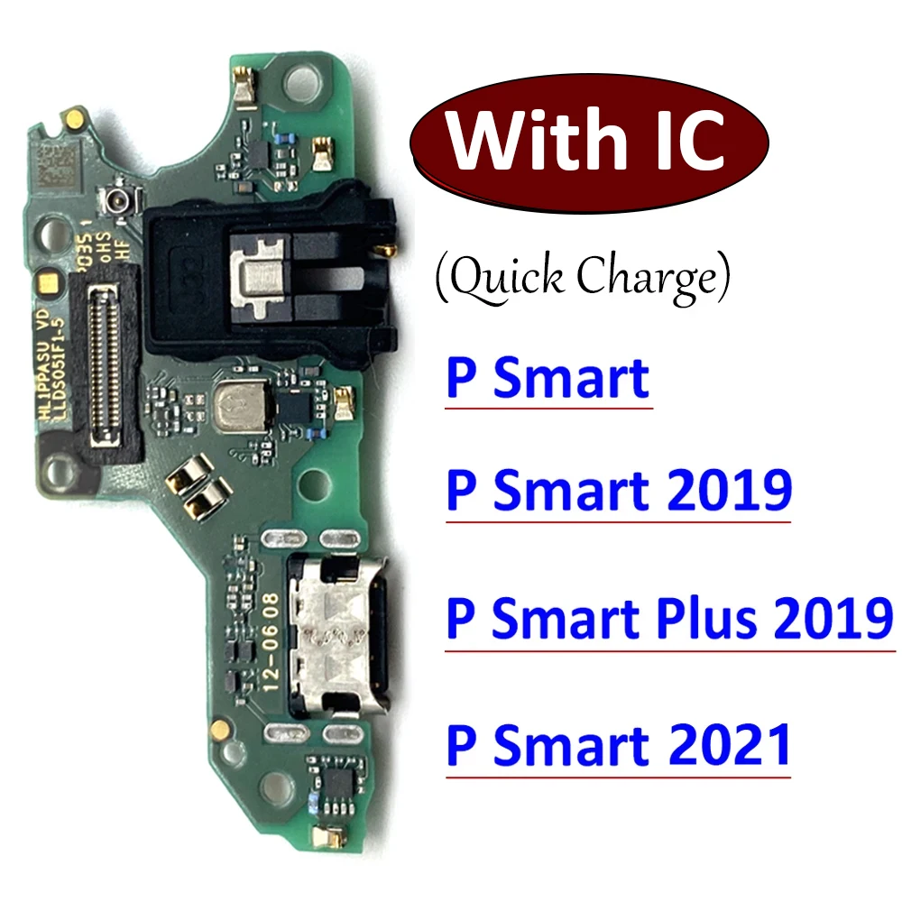 

New For Huawei P Smart Plus 2019 2018 2021 Dock Connector Micro USB Charger Charging Port Flex Cable Microphone Board