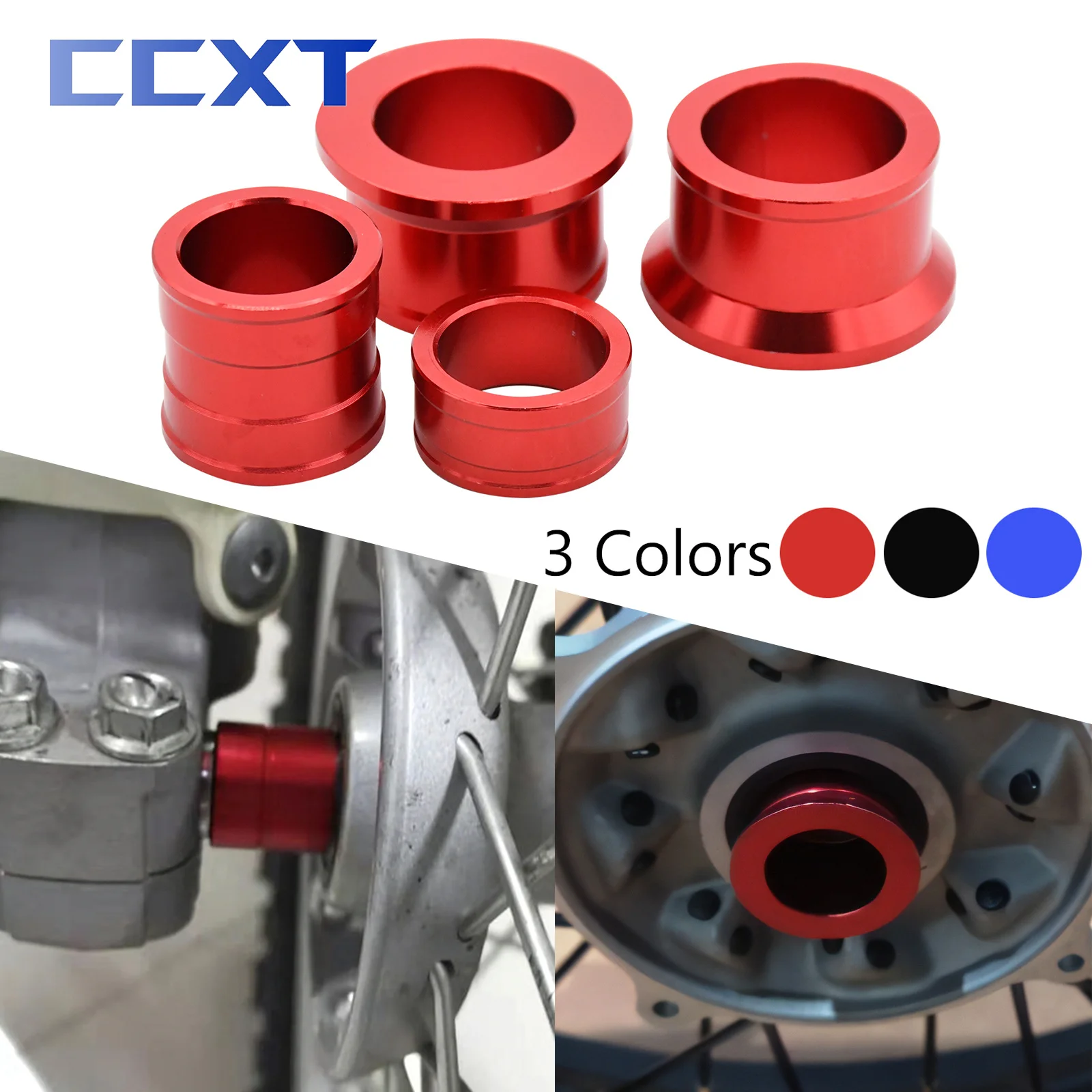 CNC Aluminum Front Rear Wheel Spacers For Honda CR CRF 125R 250R 450R 250X 450X 250RX 450RX 450L 2002-2020 Motocross Accessories