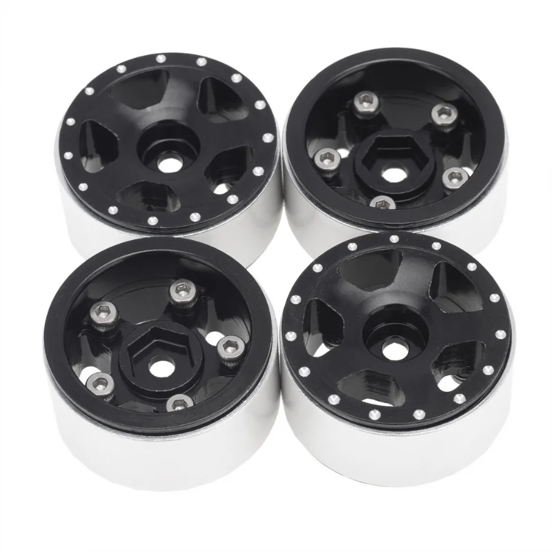 Beadlock Wheel Rim 5-Spokes Hub for 1/24 RC Crawler Axial SCX24 AX24