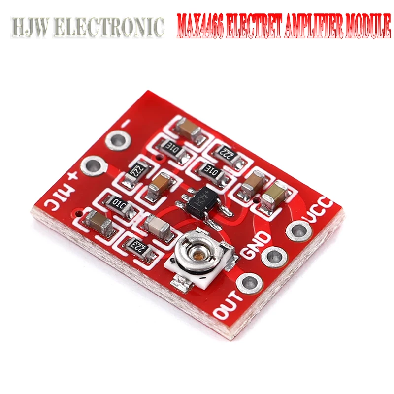 NEW MAX4466 Electret Microphone Amplifier Board Adjustable Gain Pickup Preamplifier Preamp