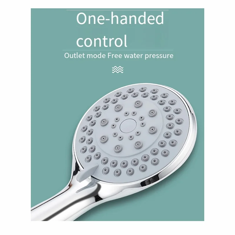 ABGR-12Cm لوحة دش رئيس ضغط Fivespeed قابل للتعديل دش الحمام المطر دش رئيس الحمام دش اكسسوارات عدة