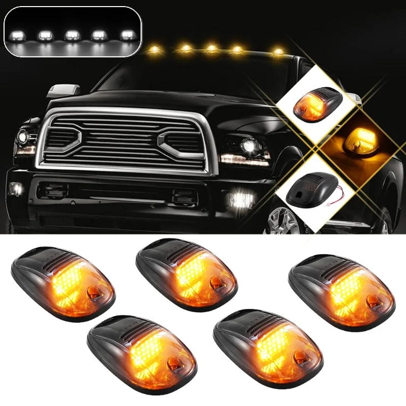 Universal Car Front Grille LED Light 24 LED Cab Roof Running Lamp Marker Light For Dodge Ram Pickup Trucks Car SUV Off Road