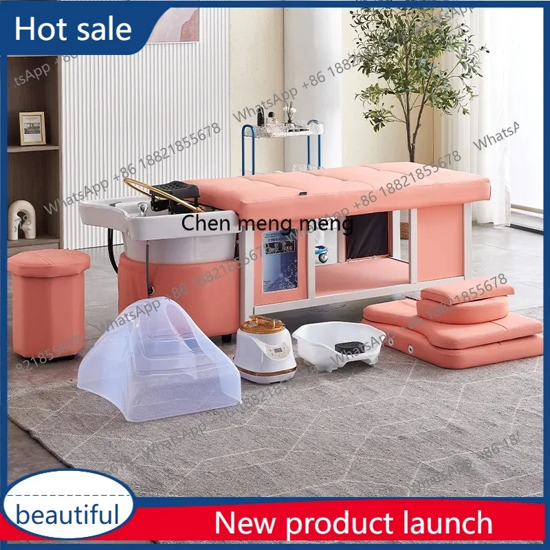 A17 Massage head treatment bed, special hair salon for barber shop, beauty salon, constant temperature water circulation fumigat