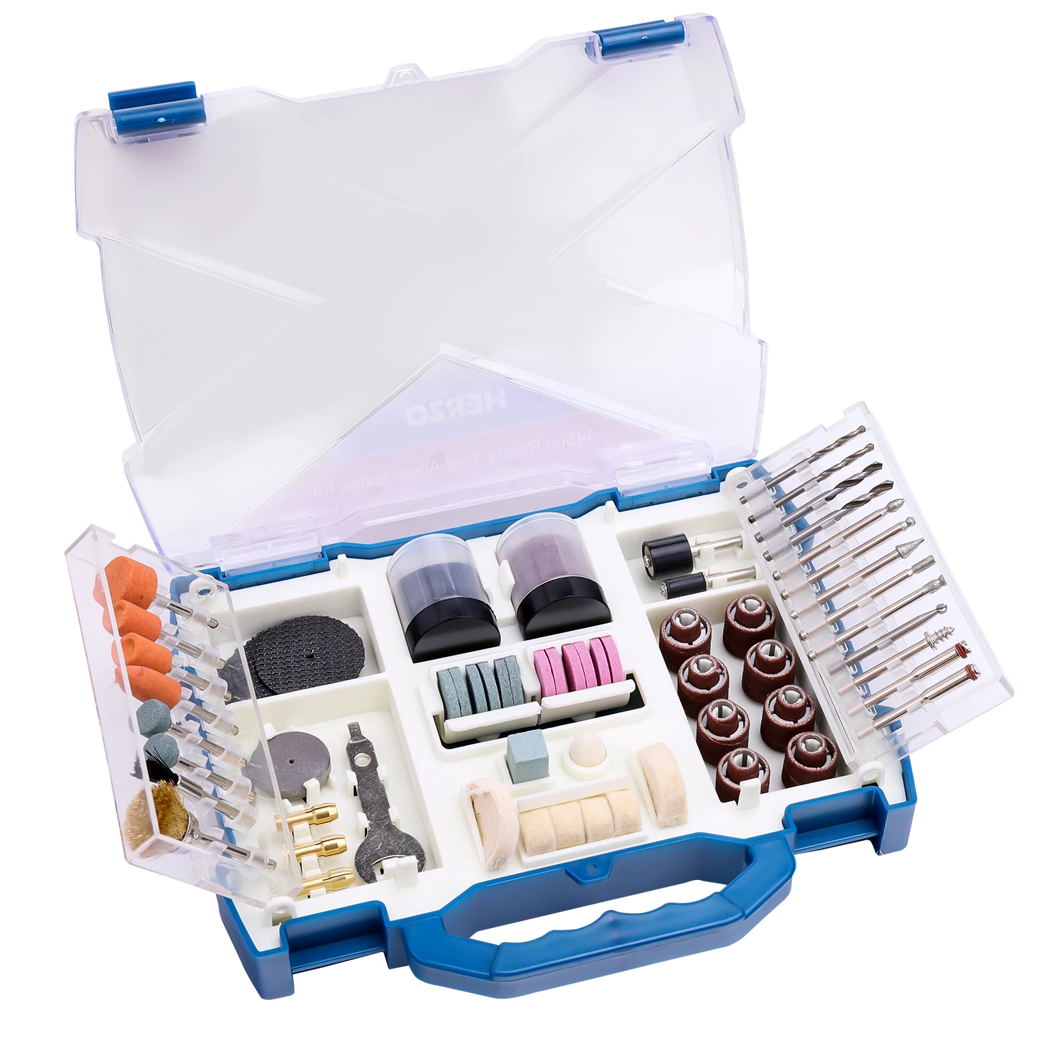 HERZO 145 pièces accessoires de moulin électrique polyvalents haute précision universel Portable et polyvalent