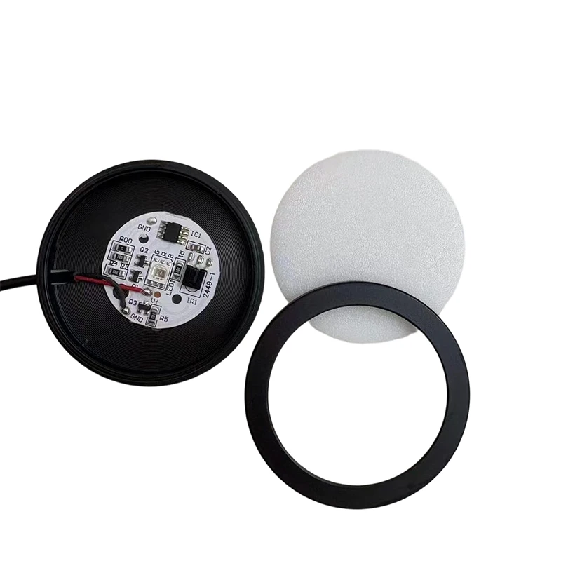 DC5V 3W USB RGB 16 Colors Colorful Gradient Spotlight with Remote Controller LED Cabinet Lamp Ultra-thin 8mm with 1.5M Cable