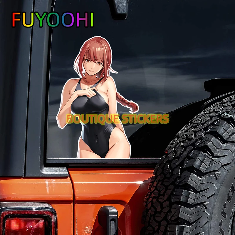 

FUYOOHI Beautiful Stickers Chainsaw Man Maxima Car Stickers Creative Fashion Decal Waterproof Vinyl Decal Car Accessories Decor