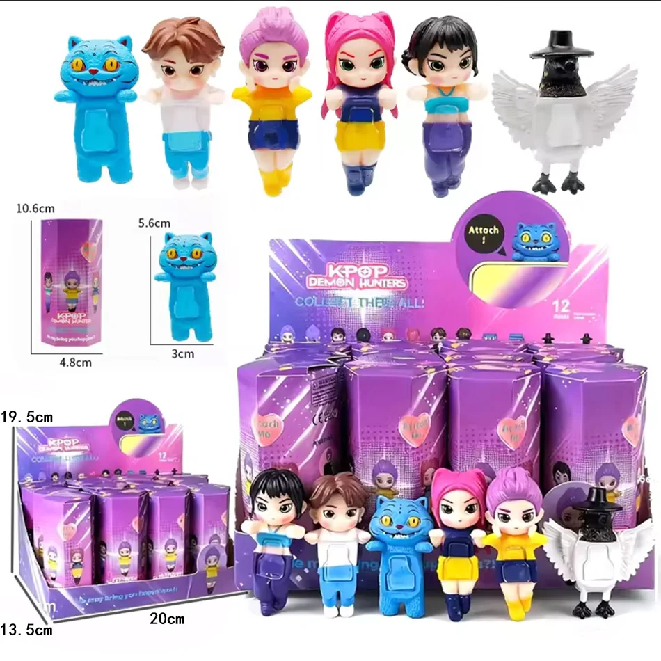 2025 New Anime Kpop Demon Hunters Blind Box Figure Model Cartoon Gaming Desk Decor Collection Peripherals Kids Gift