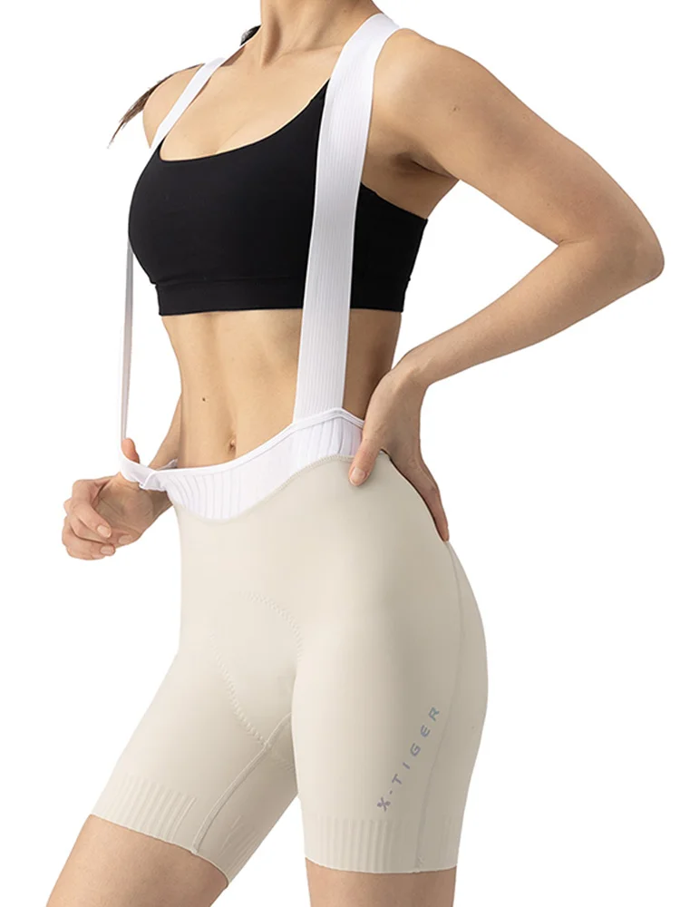 X-TIGER Damen-Radtrikot-Shorts 120 mit hochdichtem Chamois-Polster, atmungsaktive Pro-Radtrikot-Hose für MTB und Rennrad, 8 Stunden Tragekomfort