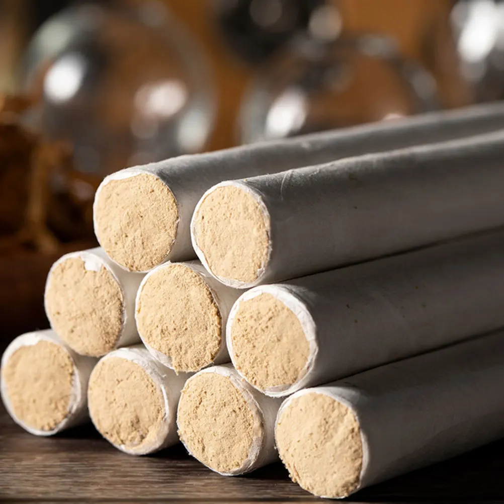 

10pcs Moxa Sticks Handmade Pure Mugwort Rolls Natural Moxibustion Therapy For Acupoint Heat Treatment Massage Relaxation Tool