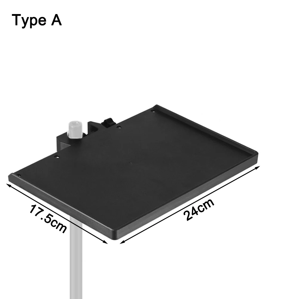 Bandeja de tarjeta de sonido de 24x17,5 cm, soporte para teléfono móvil, abrazadera de Clip, micrófono en vivo roscado de 1/4 pulgadas, soporte de plástico apto para soporte de trípode