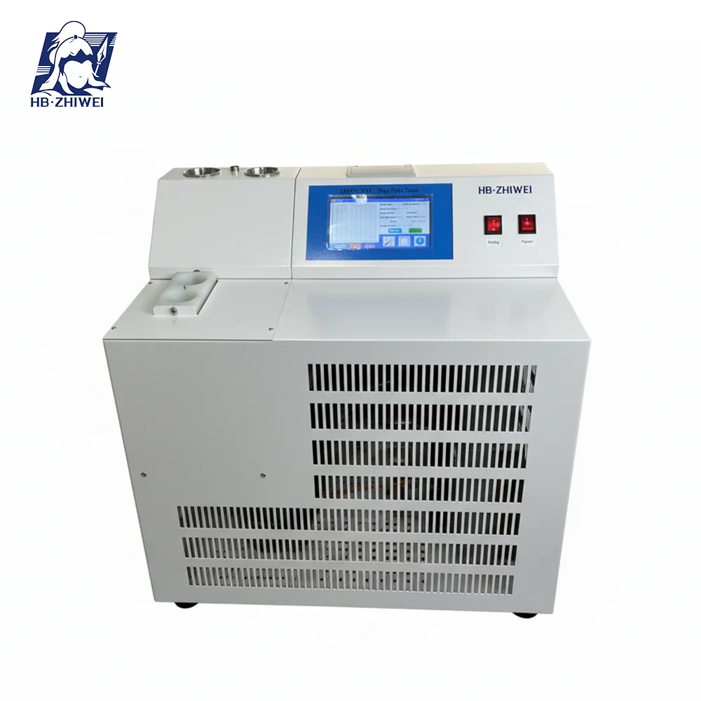 Automatic Petroleum Products Pour Point Tester -70C Point Analyzer for Lubricating Oil ASTM D97 1 Year Two-Stage
